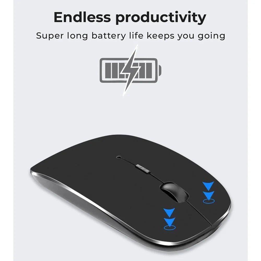 GTBM02 Wireless Bluetooth 5.1 Mouse – Ambidextrous, 1600 DPI - GLASSOLOGY
