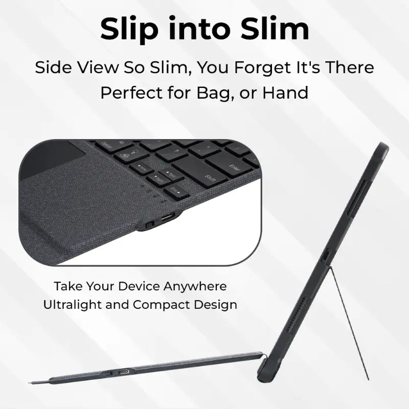 Glassology iPad 10.9 10th Gen (2022) with Detachable Keyboard Trackpad with Screen Protector