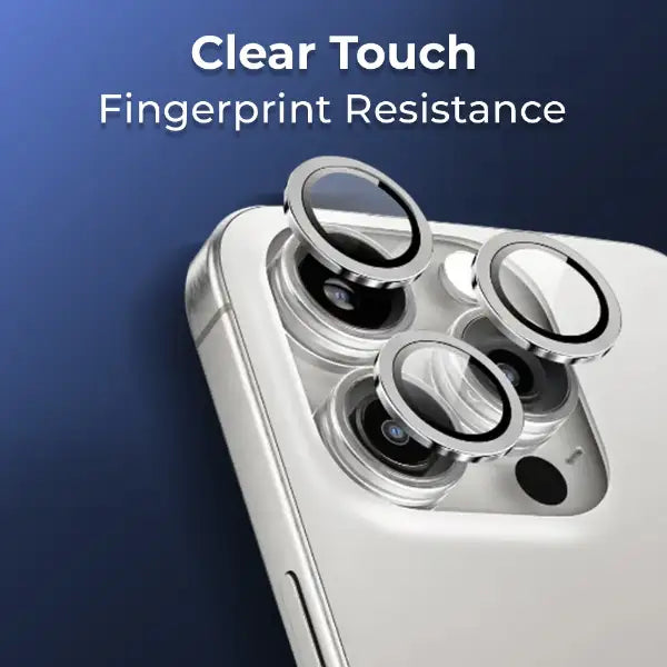 iPhone 16 pro max Lens Guard Silver color