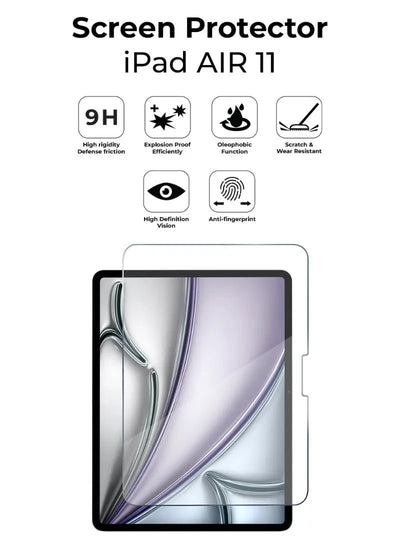 iPad Air 11" (2024) 0.3MM Tempered Glass Screen Protector - GLASSOLOGY