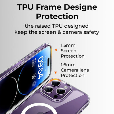 iPhone 14 Pro Max Clear Magsafe Case Back Cover - GLASSOLOGY