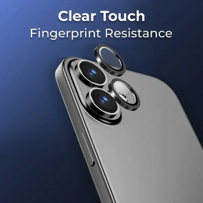 iPhone 16 Plus Scratch Protection Camera Lens Guard (Black) - GLASSOLOGY