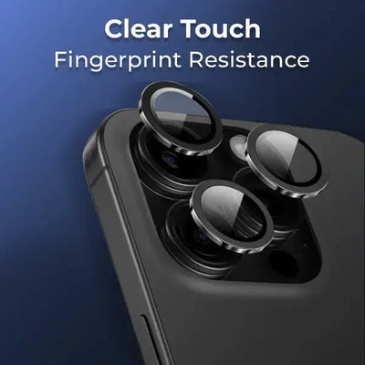 iPhone 16 Pro Scratch Protection Camera Lens Guard (Black) - GLASSOLOGY