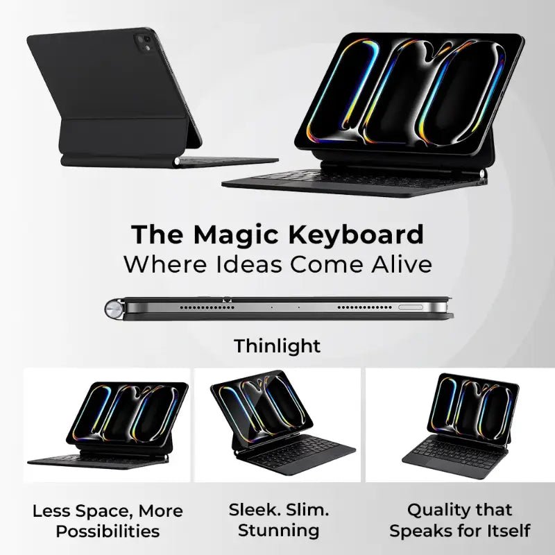 Magic Keyboard Case for iPad 10.9" (2019/2020/2021) with built - in backlit keyboard and a responsive multi - touch trackpad. - GLASSOLOGY