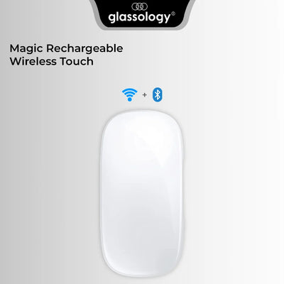 Magic Touch Scroll Rechargeable Wireless Bluetooth Mouse(white)