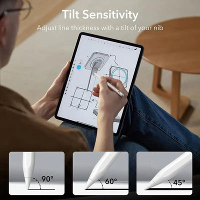 Palm Rejection Stylus Pen for iPad (White) - GLASSOLOGY