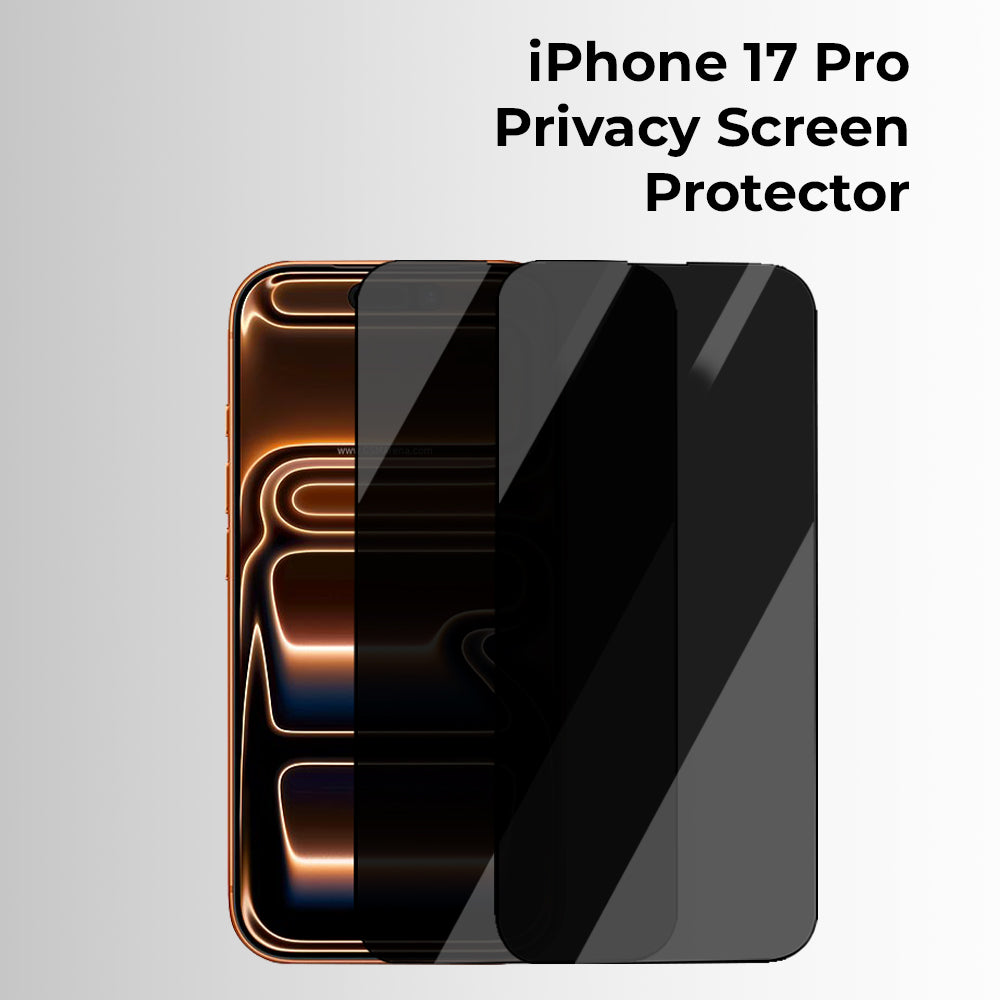 iPhone 17 Pro 9H Tempered Glass Privacy Screen Protector 2-Pack