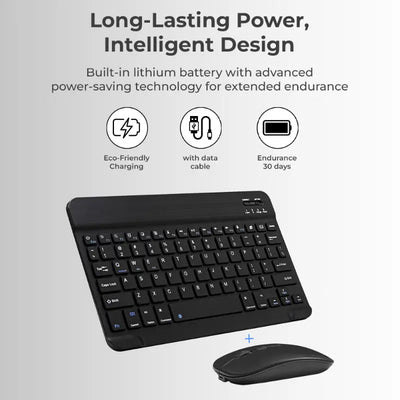 Wireless Keyboard and Mouse Combo for Laptop & PC | Smooth, Reliable Performance - GLASSOLOGY