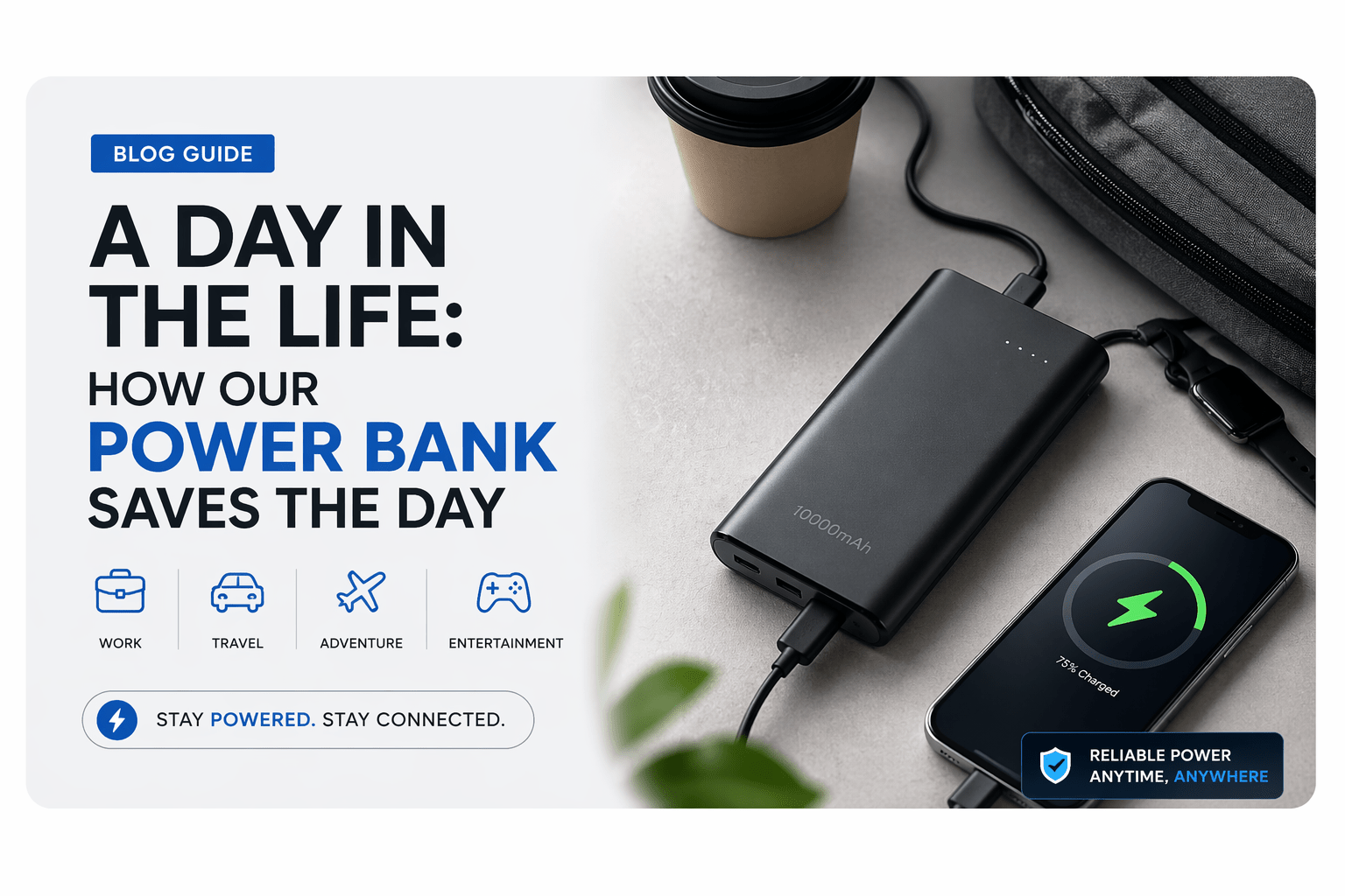 A Day in the Life: How Our Power Bank Saves the Day - GLASSOLOGY