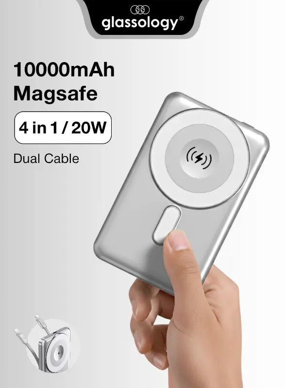 10000mAh MagSafe Power Bank for iPhone - GLASSOLOGY