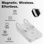10000mAh MagSafe Power Bank with Foldable Stand & Cable - White - GLASSOLOGY