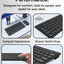 Glassology Wireless Keyboard and Mouse Combo 2.4GHz Full-Size(Black)