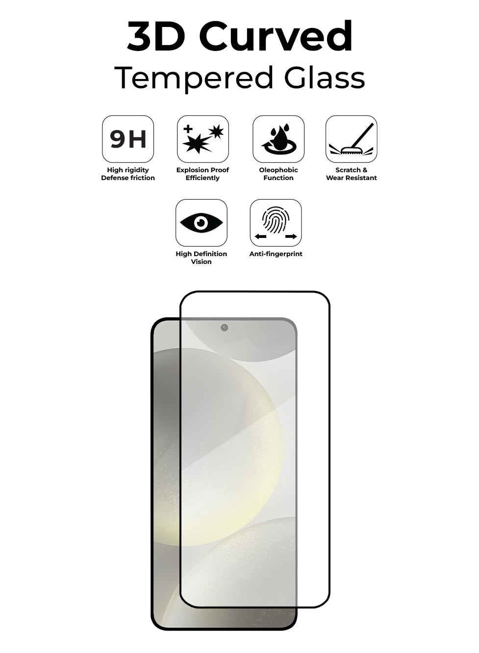 full coverage screen protector for Samsung Galaxy S24 Plus