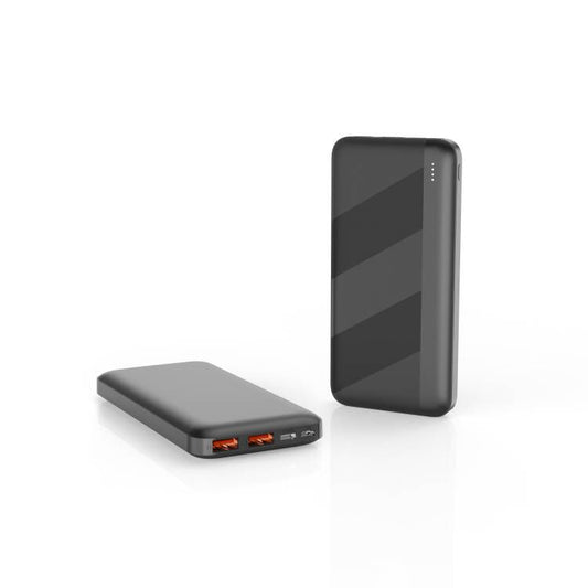 Glassology 22.5W Fast Charging Portable Power Bank  with USB C and dual A ports for Charging iPhone, Android, AirPods, iPad & More in Elegant Black
