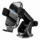 15W QI Fast Wireless Car Charger Mount | Automatic Sensor - Black - GLASSOLOGY