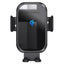 15W QI Fast Wireless Car Charger Mount | Automatic Sensor - Black - GLASSOLOGY