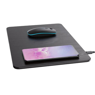 15W Wireless Charging 2 in 1 Multifunctional Large Mouse Pad - GLASSOLOGY