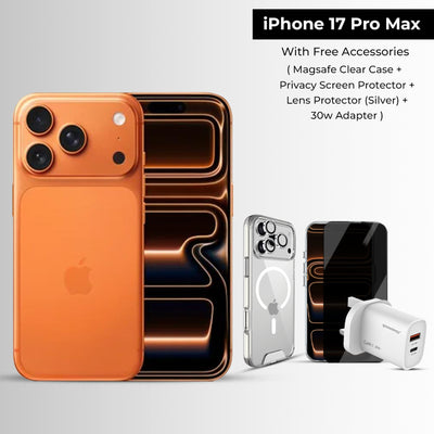 Apple iPhone 17 Pro Max 512GB Cosmic Orange 5G Middle East Version with Free 4-in-1 Accessories Bundle | eSIM Supported