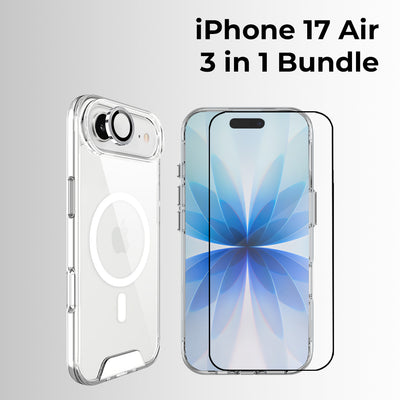 Glassology Magsafe Clear Case + SP + LP Bundle for iPhone 17 Air