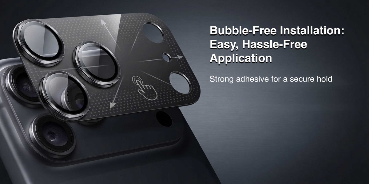 Glassology Camera Lens Protector for iPhone 18 Pro / Pro Max, Black Camera Lens Cover, Anti-Scratch Protective Guard for Rear Camera