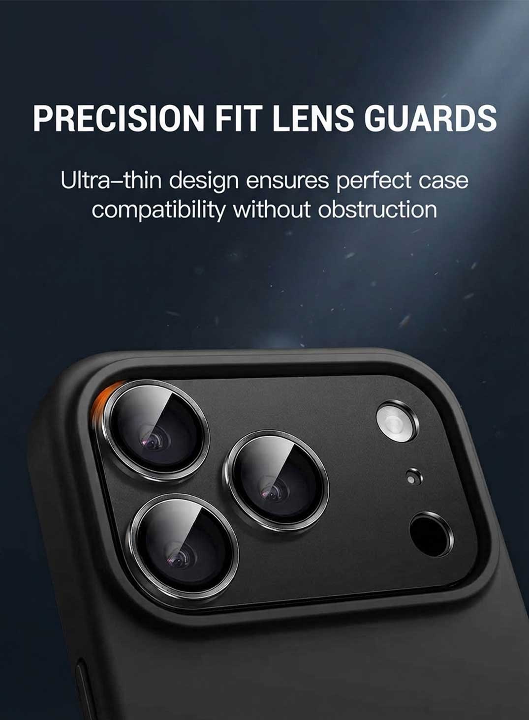 Glassology Camera Lens Protector for iPhone 18 Pro / Pro Max, Black Camera Lens Cover, Anti-Scratch Protective Guard for Rear Camera