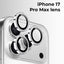 iPhone 17 Pro Max Bundle [Magsafe Clear Case, Screen Protector, Lens Protector (Silver)]