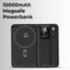 Glassology 10000mAh MagSafe Power Bank with Foldable Stand & Cable (Black)