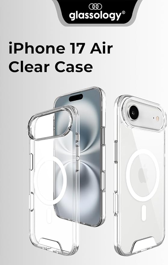 iPhone 17 Air Slim Magnetic Clear Cover. Transparent product image