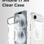 iPhone 17 Air Slim Magnetic Clear Cover – Transparent Protective Case with Magnetic Charging