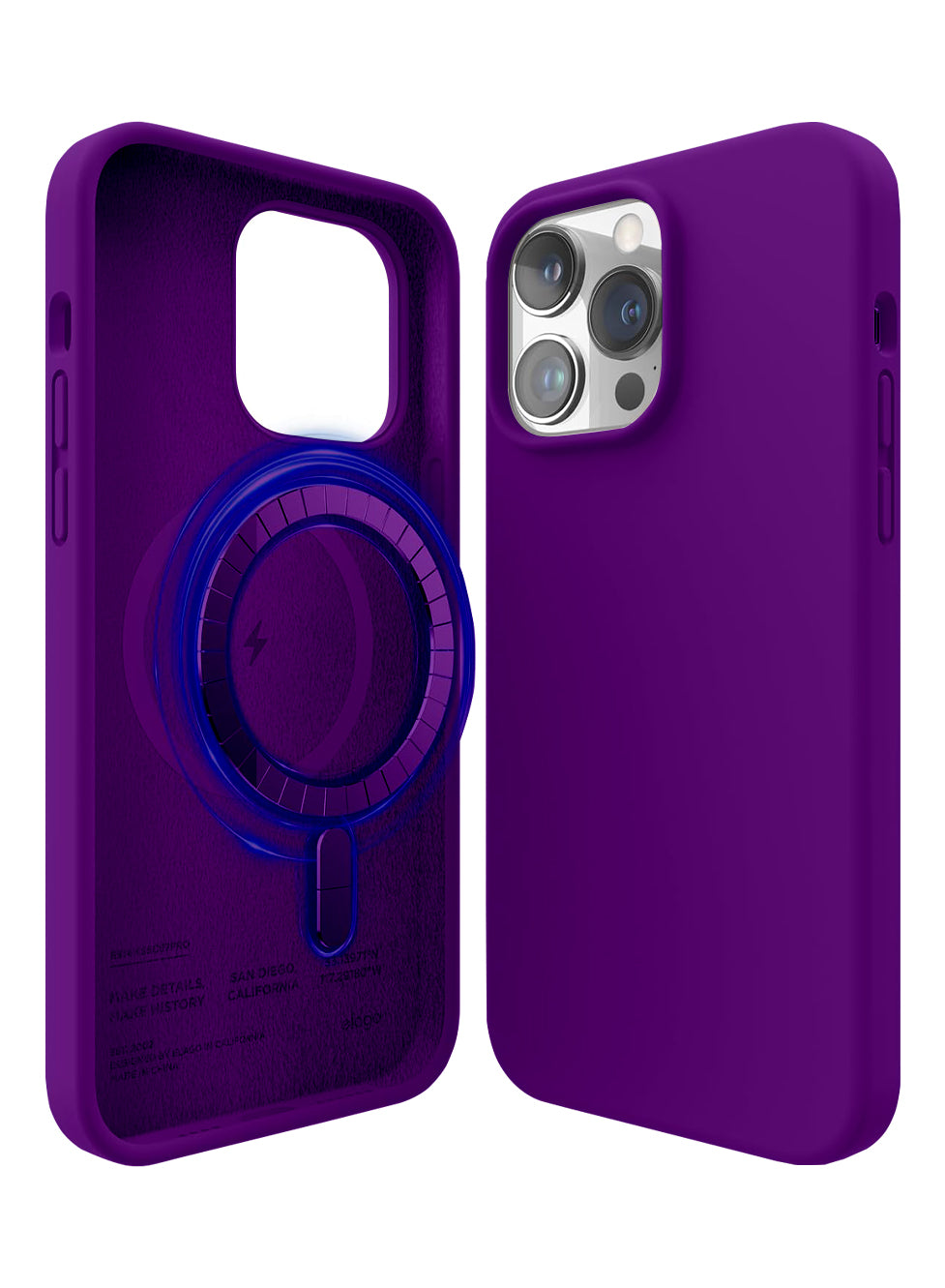 purple MagSafe military grade case for iPhone 14 Pro Max