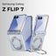 Glassology Samsung Galaxy Z Flip7 360° Rotating MagSafe Ring Stand Clear Case