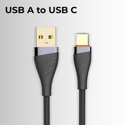 Glassology USB A to Type-C Cable 1m Braided