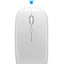 White wireless mouse with a Wi-Fi symbol on a white background