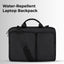 Glassology 15.4" Laptop Bag Black Sleek, Water-Repellent & Durable for Everyday Use