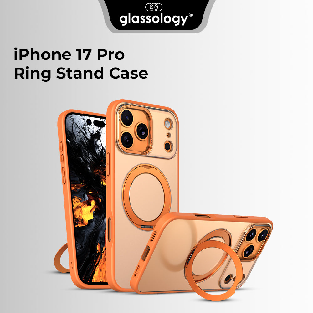 جراب ماج سيف قابل للدوران 360 درجة لهاتف iPhone 17 Pro Max (رمادي)