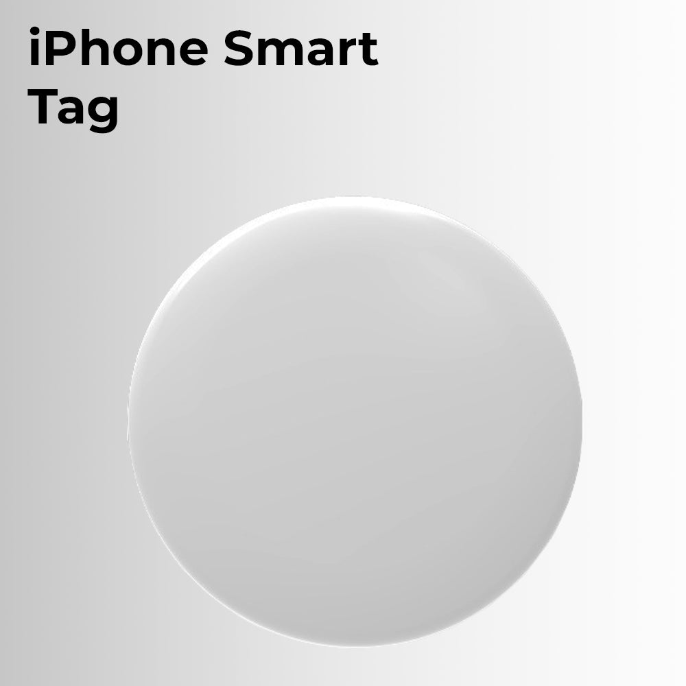 علامة GSTAW الذكية - متوافقة مع تطبيق Apple Find My، ومتتبع بلوتوث مع وضع الفقد، وتنبيهات الترك خلفك، وحماية الخصوصية، وعمر بطارية طويل (أبيض، الإمارات العربية المتحدة)