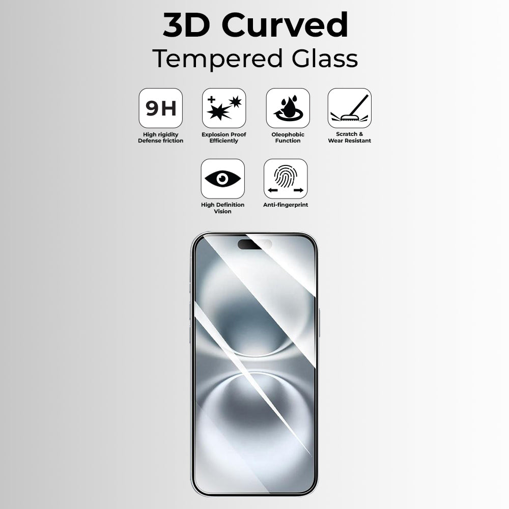 iPhone 17 Pro Max Bundle [Magsafe Clear Case, Screen Protector, Lens Protector (Silver)]