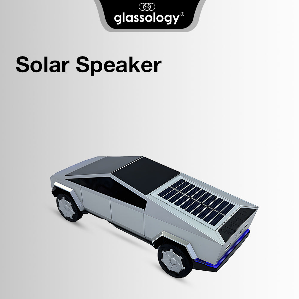 Glassology Charome Cybertruck Solar Speaker – 10W Power, Sol