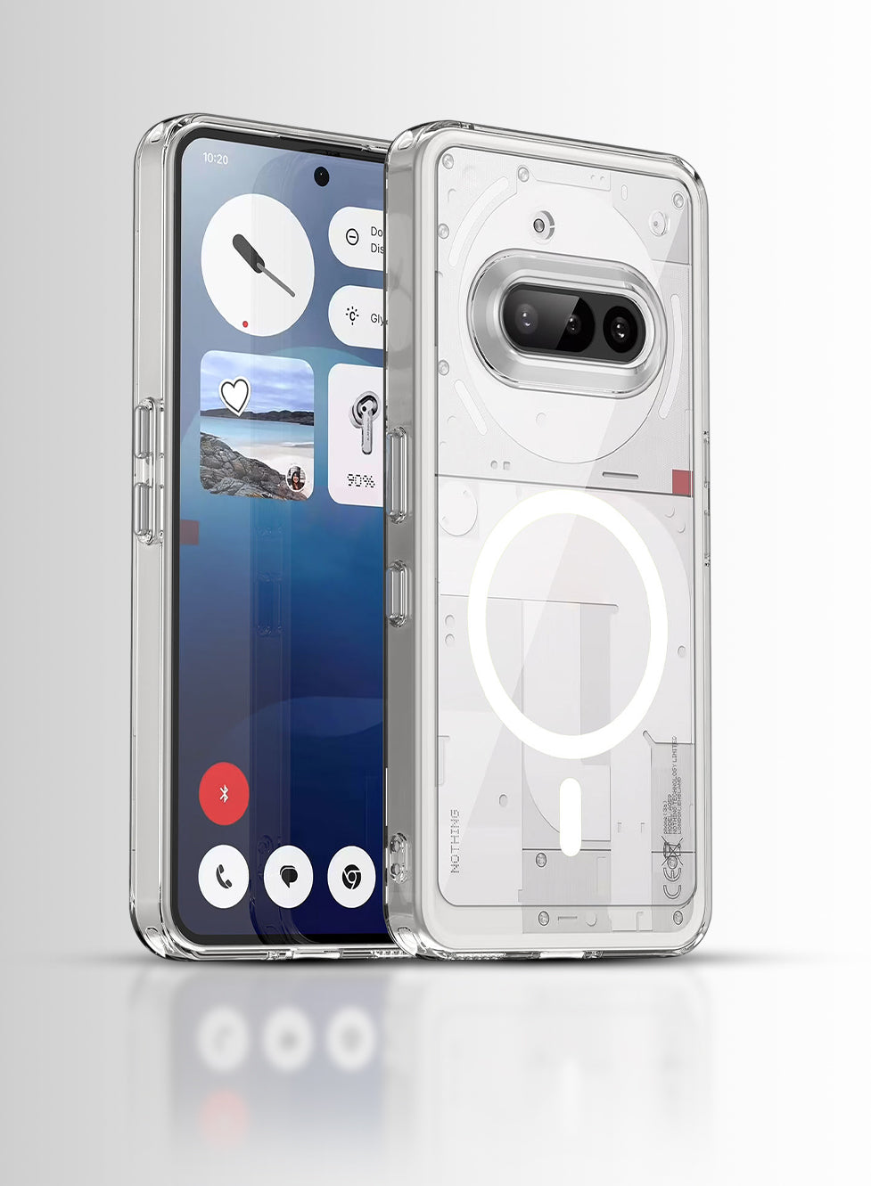 Glassology clear case with screen protector for Nothing Phone 3