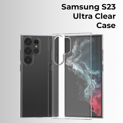 Samsung S23 Ultra Transparent Slim Back Cover with Camera Guard
