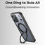 Glassology 360° Rotate Ring Stand Magsafe Case for Apple iPhone 17 Pro Max Black
