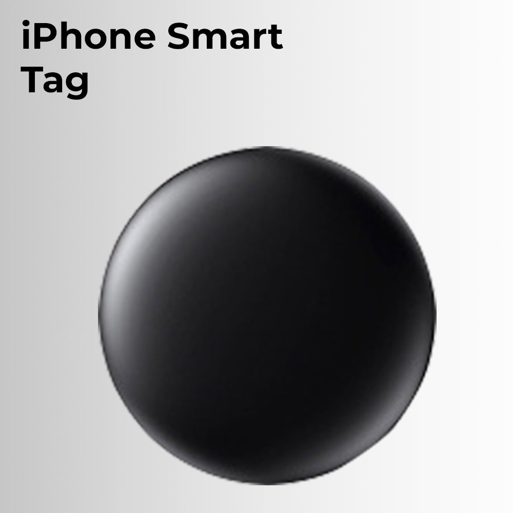 علامة Apple الذكية - متوافقة مع تطبيق Apple Find My، ومتتبع بلوتوث مع وضع الفقد، وتنبيهات الترك خلفك، وحماية الخصوصية، وعمر بطارية طويل (أسود، الإمارات العربية المتحدة)