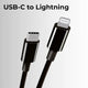 1M Braided USB - C to Lightning Cable | 18W PD Fast Charger (iphone & Ipad) - GLASSOLOGY