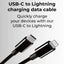 1M Braided USB - C to Lightning Cable | 18W PD Fast Charger (iphone & Ipad) - GLASSOLOGY