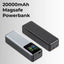 20000mAh Powerbank PD100W+22.5W Type-C - USB Fast - GLASSOLOGY