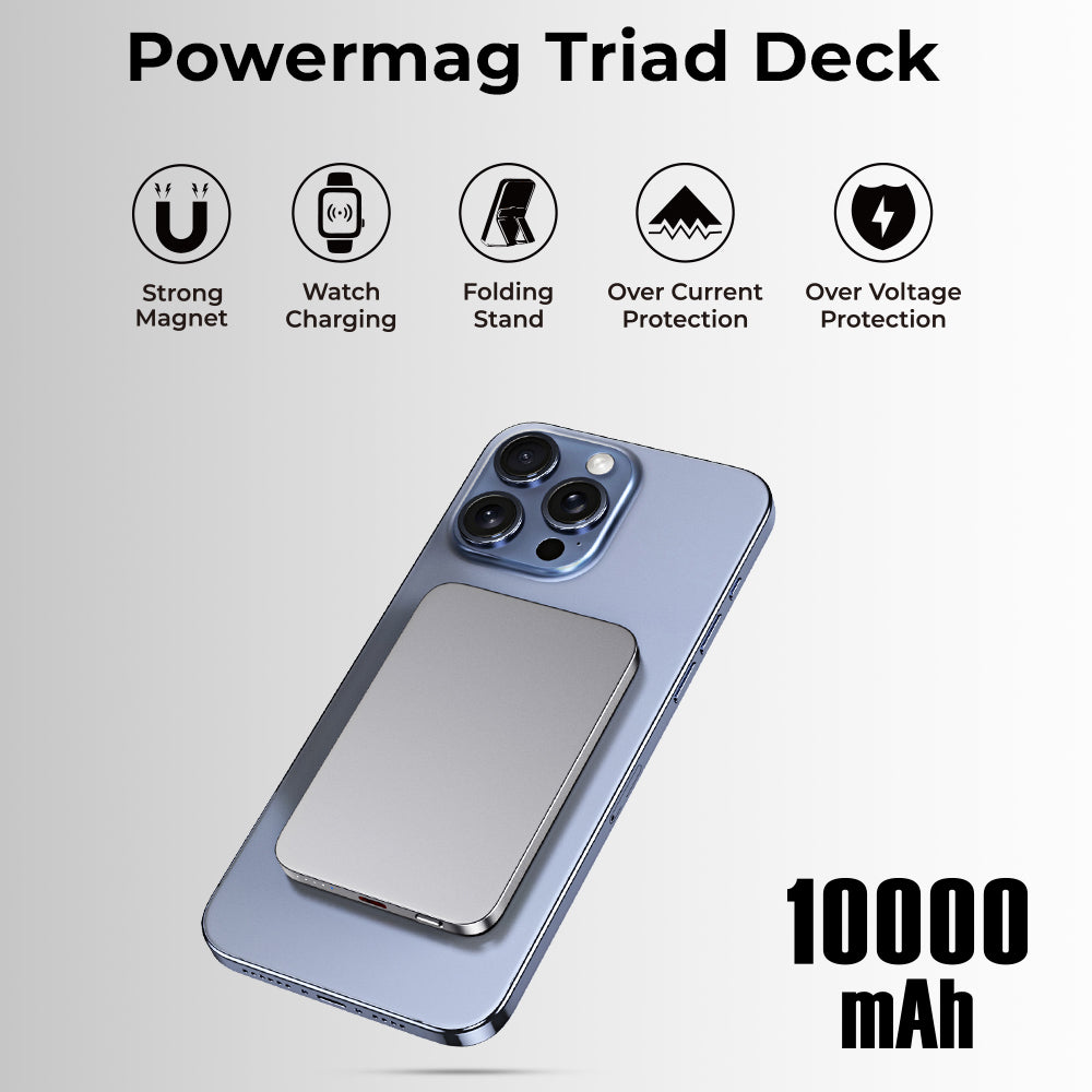 Glassology MagSafe Mini Power Bank 5000mAh (Silver)