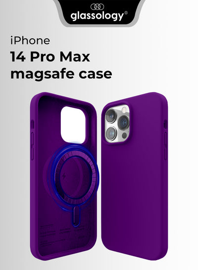 purple MagSafe military grade case for iPhone 14 Pro Max