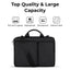 Glassology 15.4" Laptop Bag Black Sleek, Water-Repellent & Durable for Everyday Use