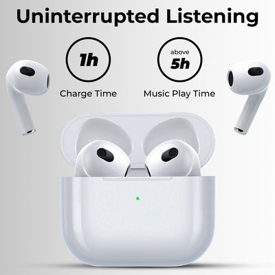 Glassology GTA3 TWS Earbuds with Touch Control and 24 Hours Playtime