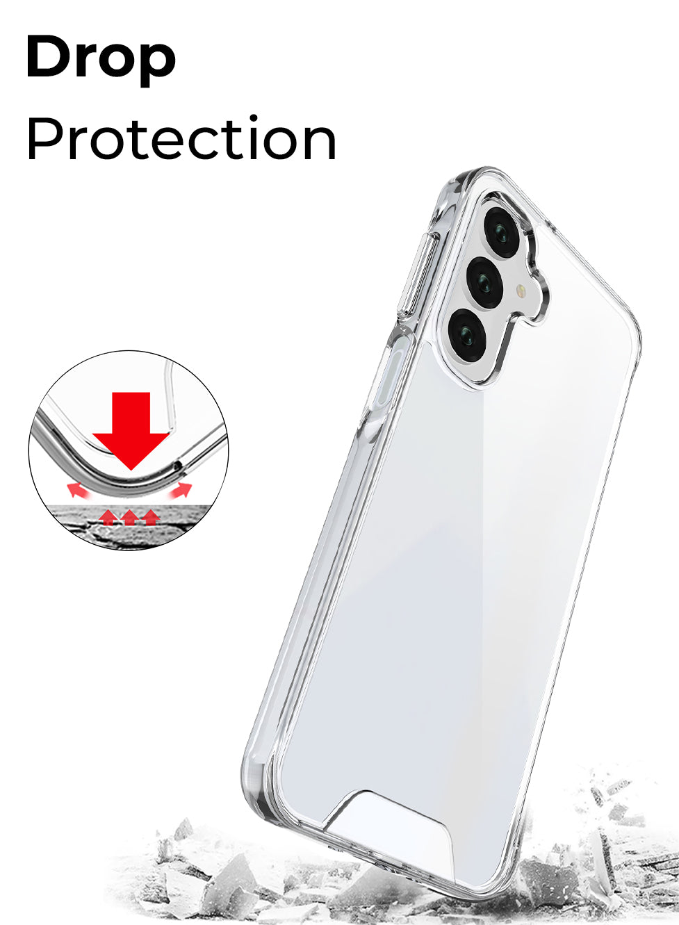 Glassology clear transparent case for Samsung Galaxy A17